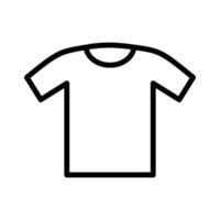 tshirt outline icon vector