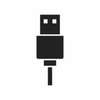 usb flat icon vector