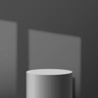 abstract 3D vector room grey stand podium minimal wall scene shadow overlay stage product display