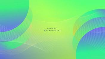 Colorful landing page abstract geometric shape and dynamic background on gradient colour. vector