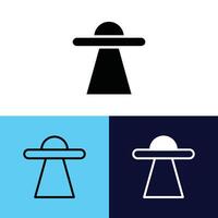 illustration vector and logo Ufo Alien. sign from modern collection for mobile concept and web apps design. Nice design perfect.