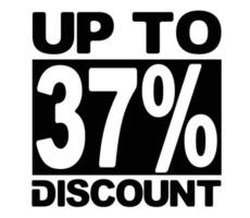 Design Discount Sale Offer 37 percent vector