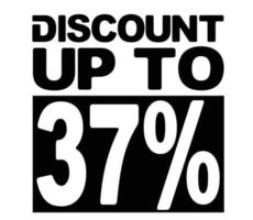 Design discount sale offer up to 37 percent vector