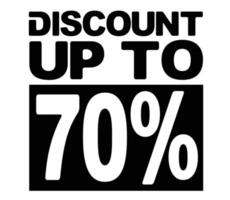 Design discount sale offer up to 70 percent vector