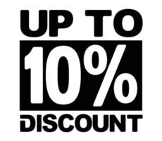 Design Discount Sale Offer 10 percent vector