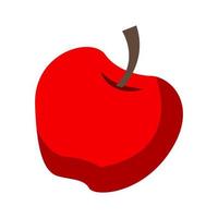 cute clipart of apple of  on cartoon version vector