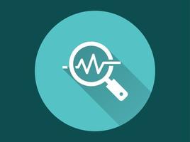 Monitoring icon for graphic and web design. vector