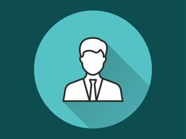 Businessman icon for graphic and web design. vector