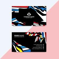 Abstract colorful Business Card Template. Creative Business Card vector