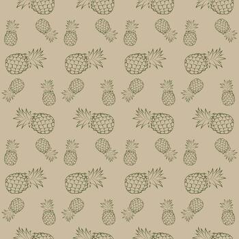 pineapple seamless vector pattern
