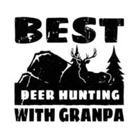 mejor diseño de camiseta de caza de ciervos vector
