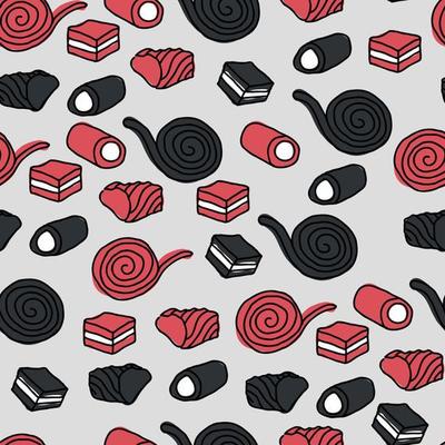 Red and Black Licorice Sweets