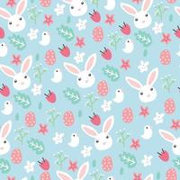 Super Cute Easter Pattern vector