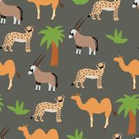 Savannah Seamless Pattern vector