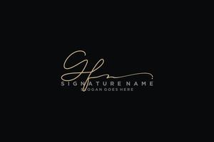 Initial GF Letter Signature Logo Template elegant design logo Sign Symbol template vector icon
