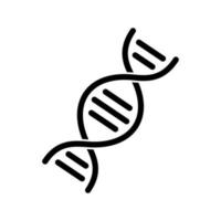 dna outline icon vector