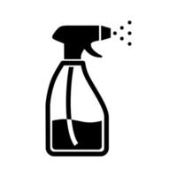 spray bootle cleaning icon vector