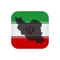 Iran flag, official colors. Vector illustration.