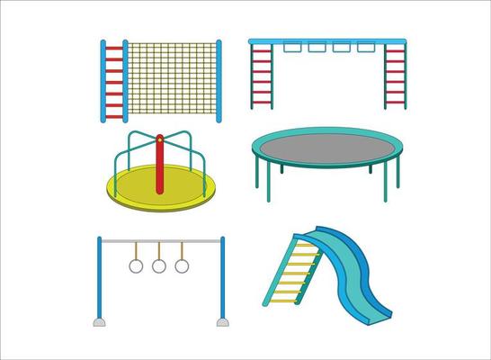 Playground Element Colorful Vector