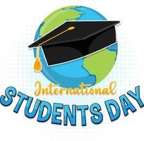 International Students Day Banner Design vector