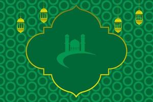 Islamic background vector with copy space in the middle. suitable for celebration of Islamic holidays such as Ramadan, Eid al-Fitr, and others