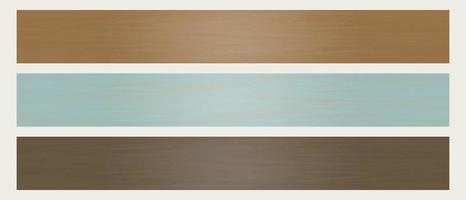 conjunto de tablones de madera, tonos cian azules, tablón horizontal, tablón de madera en blanco para la decoración de letreros. vector