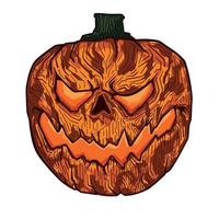 Illustration of halloween pumpkin vector