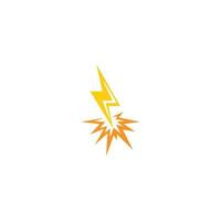 Lightning logo icon design illustration vector