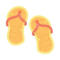 Flip flop vector illustration isolated on white background