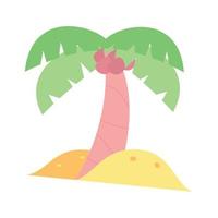 Palm tree vector illustration isolated on white background