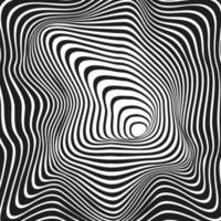 Psychedelic optical illusion background vector