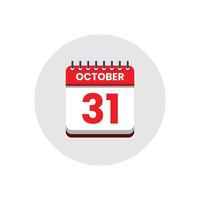 Calendar date icon. day of the month icon. Event schedule date. Appointment time. Planner agenda, calendar month OCTOBER schedule and Time planner. Day reminder. Vector ICON