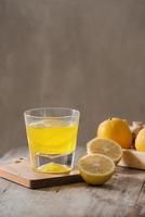 slimming tea with ginger, lemon and vitamins photo