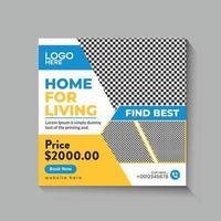 Home Sale Social Media Banner vector