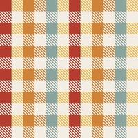 Warm and summer color checkered background, plaid texture seamless pattern fabric checkered background, gingham background vector