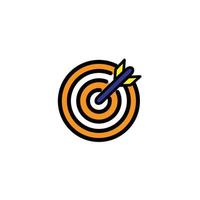 target symbol design, the target icon is suitable for editing material on the target vector