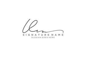 Initial IL Letter Signature Logo Template elegant design logo Sign Symbol template vector icon