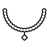 Necklace Icon Style vector