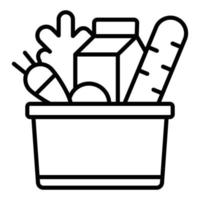 Groceries Icon Style vector