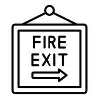 Fire Exit Icon Style vector