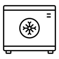 estilo de icono de congelador vector