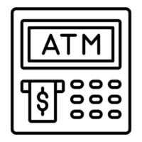 ATM Icon Style vector