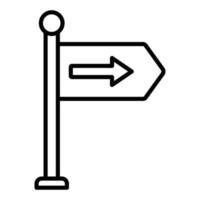 Direction Sign Icon Style vector