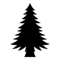 árbol de navidad aislado sobre fondo blanco vector