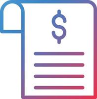Bill Icon Style vector