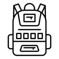 Backpack Icon Style vector