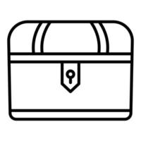 Treasure Chest Icon Style vector