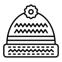 estilo de icono de gorro vector