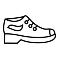 estilo de icono de zapatos casuales vector