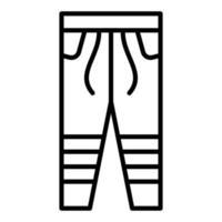 estilo de icono de pantalones vector